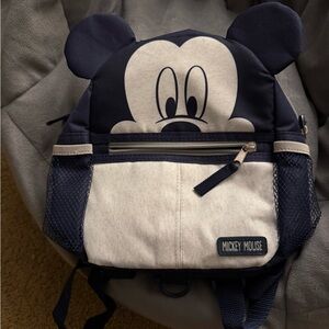 NWOT Disney Mickey Mouse Navy and White Kids Backpack